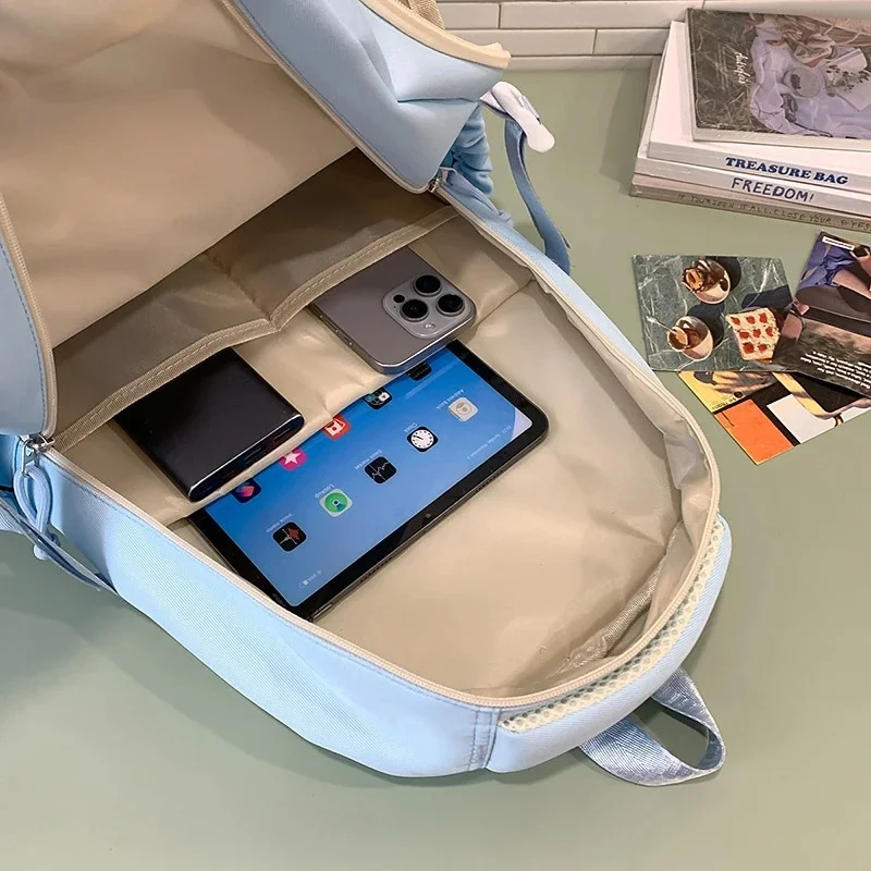 Women's Handbag Letter Backpacks Y2K Waterproof Computer Male Back To School Student Zipper High Capacity Backpacks Female New