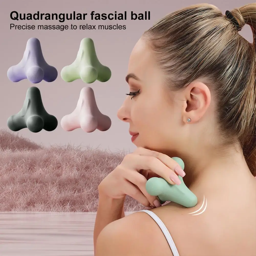 7.5*6.8cm Handheld Massager 4 Legged Pressure Point Deep Tissue Sore Muscles Recovery Physical Therapy Back Feet Massage Tool