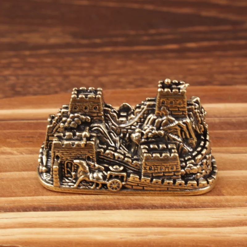 

Латунный держатель для ручек, китайский Great Wall, креативный 3D-сувенир для путешествий, культурное и творческое ремесло