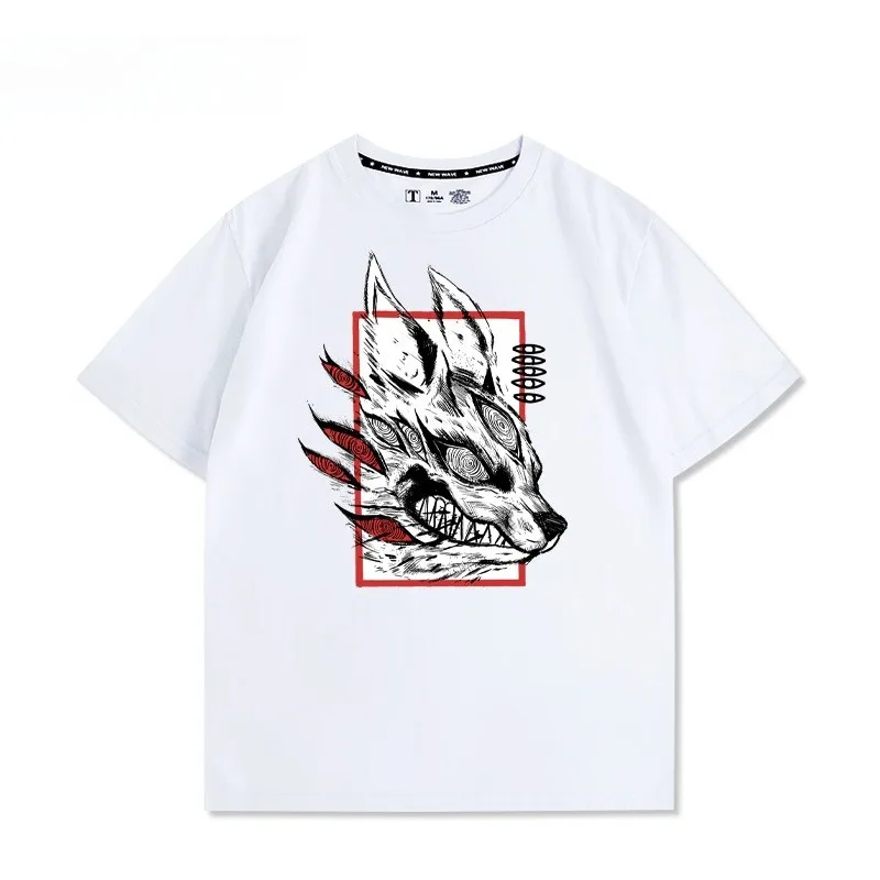 

Dominate the Demon Hunter Animation Binary High Quality Cotton Men's and Women's Clothing Super Cool Summer Popular T-Shirts