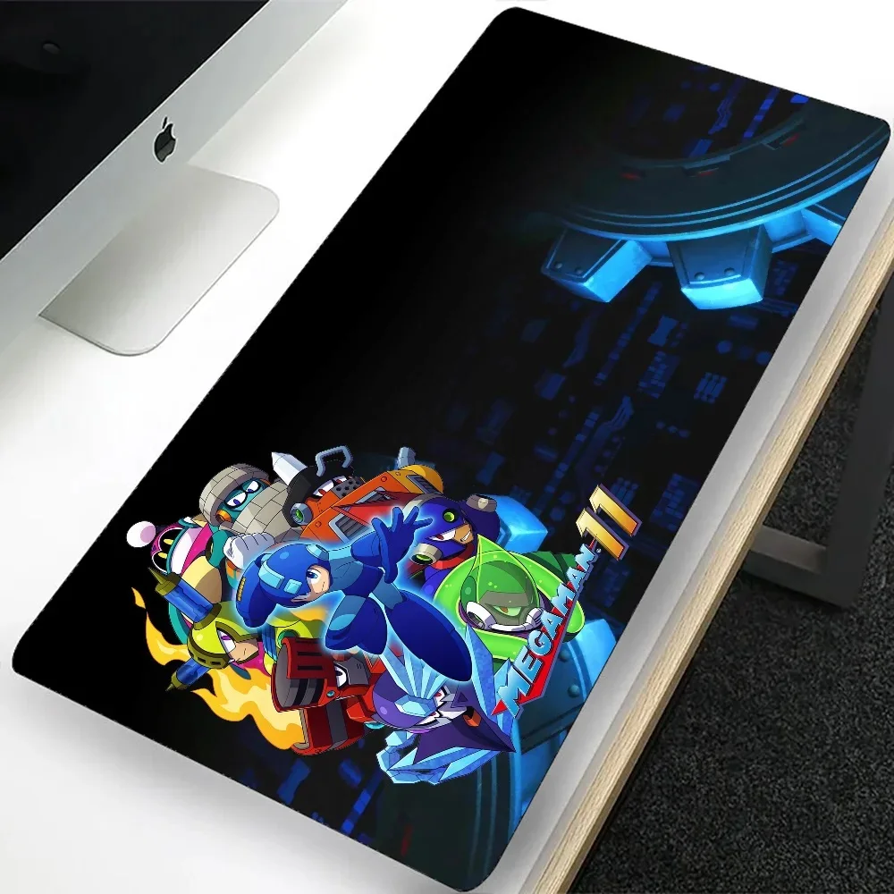 Mega Man Rockman Large Gaming Mouse Pad Computer Mousepad PC Gamer Laptop Mouse Mat Office Mausepad XXL Keyboard Mat Desk Pad