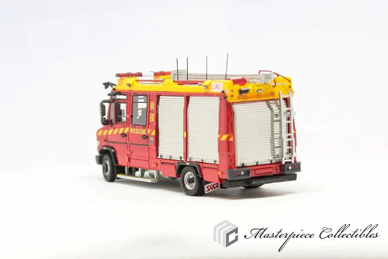 Masterpiece Collectibles 1/76 Hong Kong thin grab fire truck resin car model decoration gift