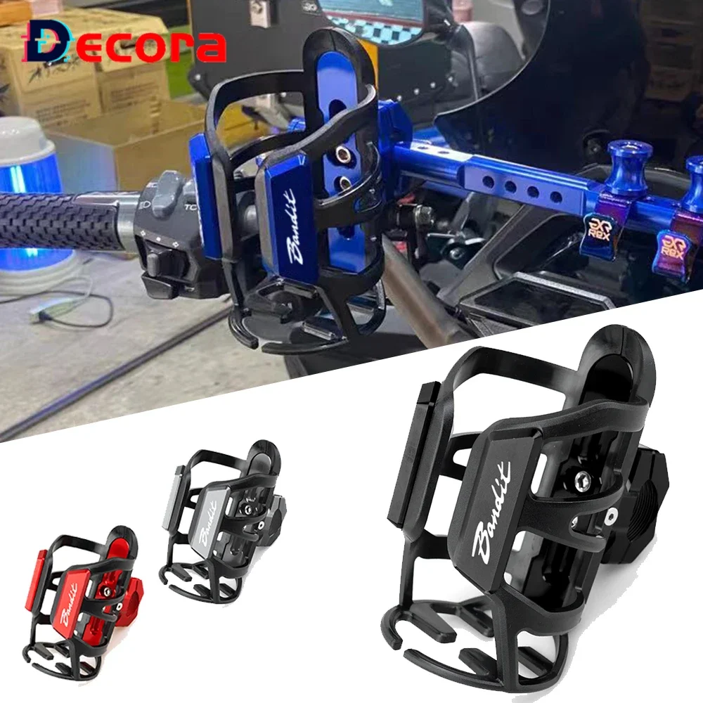 

Для SUZUKI Bandit 1250 250 400 650 GSF650 Bandit 1200, аксессуары для мотоциклов, алюминиевая бутылка с ЧПУ для напитков, держатель для чашки