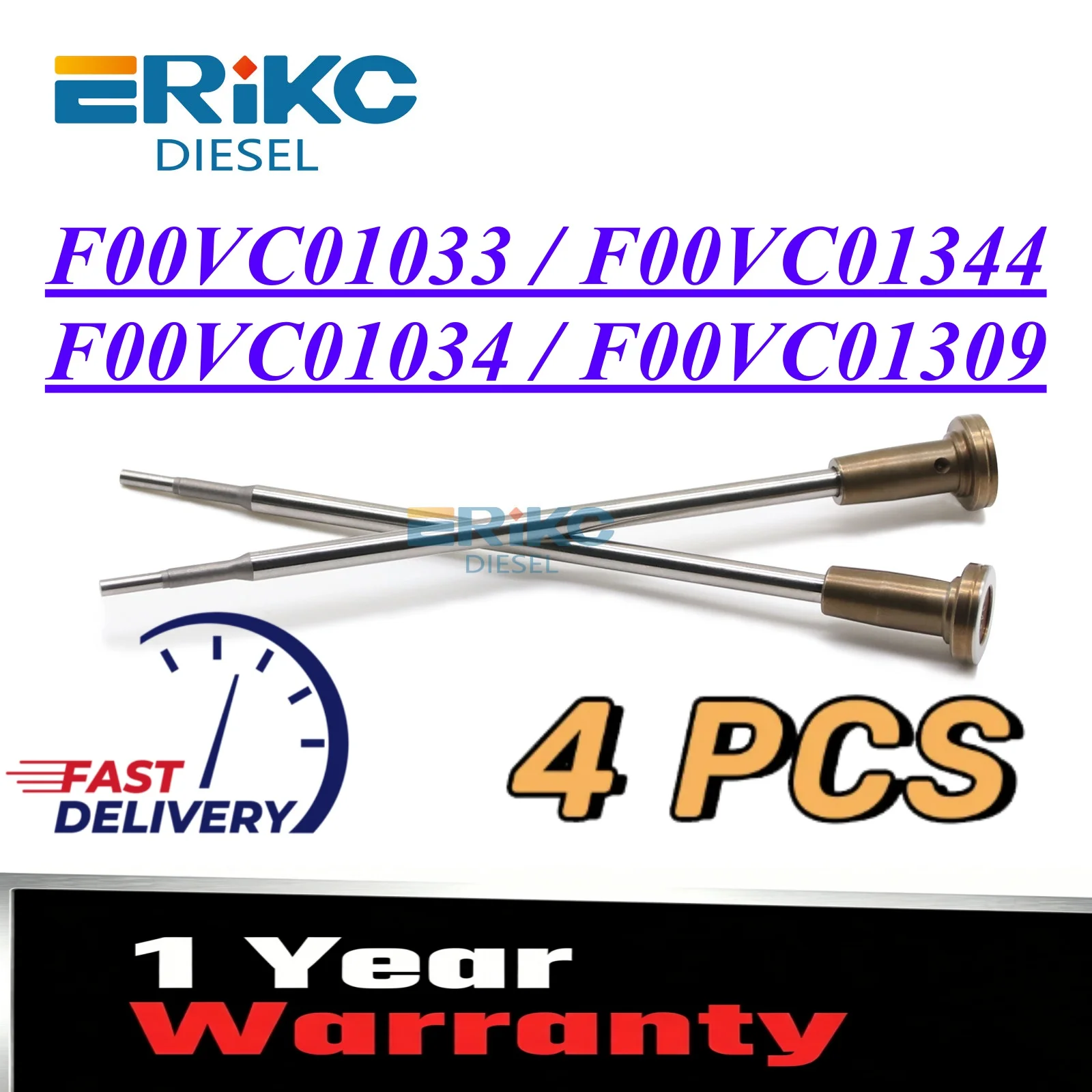 4PC F00VC01033 F00VC01344 Injector Control Valve F00VC01034 F00VC01309 Valve Set For Bosch f00vc01034 Free Shipping