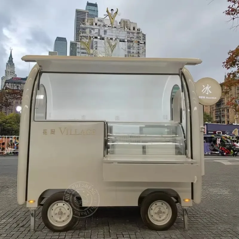 New Closed Food Trailer - American Hot Dog Pizza Ice Cream Corn Retail Truck for Hotel Coffee Outdoor Restaurant Business