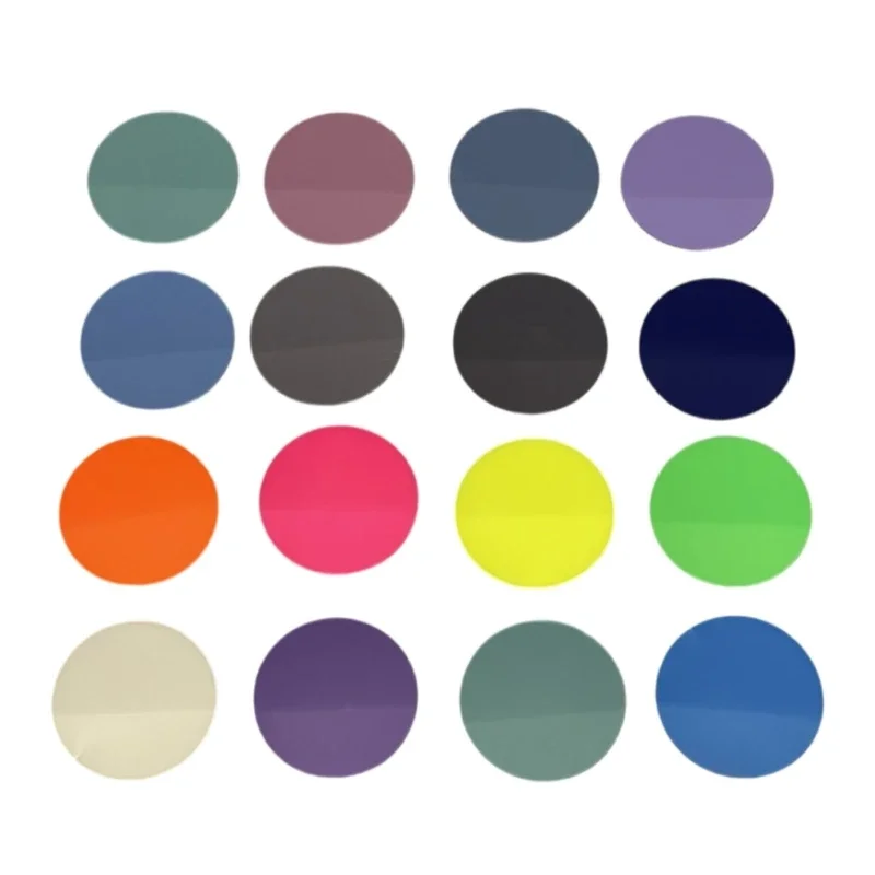 8/16Pads Clear Note Paper Writable Index Tabs Round Note Paper Self Adhesive Note Paper for Annotating Noting