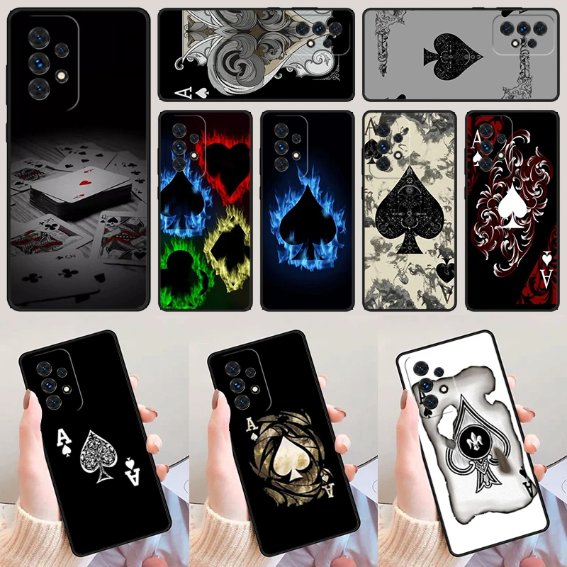 Cards King Casino Design For Samsung Galaxy A52 A72 A73 A20e A21S A50 A70 A11 A12 A42 A31 A40 A51 A71 A32 A80 A91 Phone Case