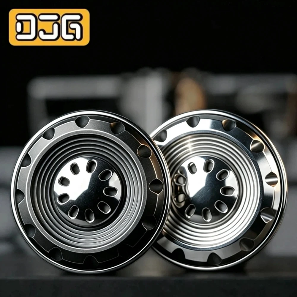 DJG EDC Core Ring Fidget Spinner Haptic Coin Stainless Steel Stress Relief Toy Fidget Toys For Adults Anxiety Toys