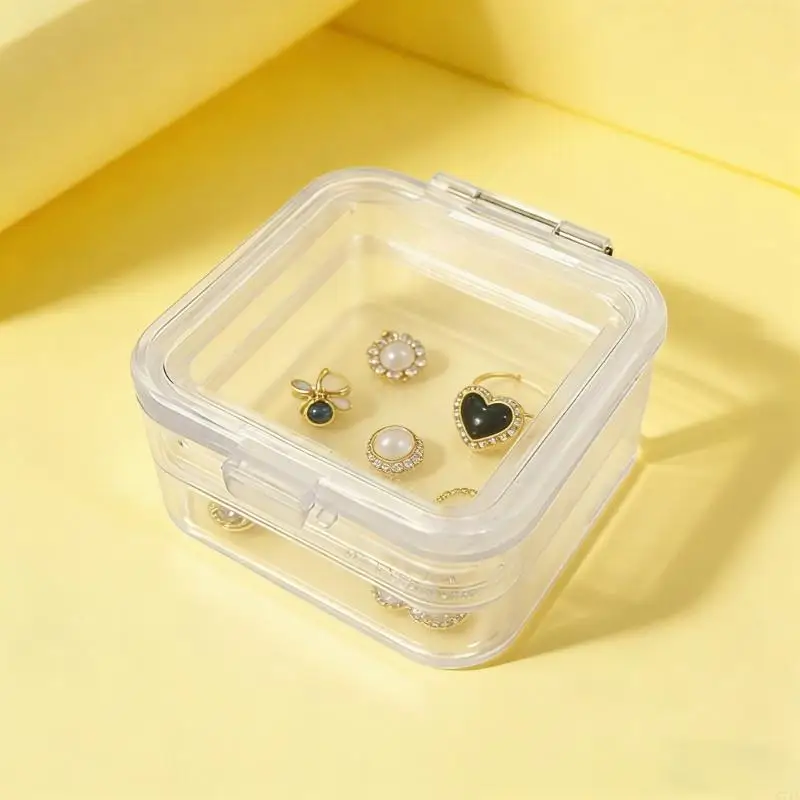 Versatile Clear Gift Packaging Case For Jewelry And Valuables Featuring Sturdy ABS Fastener C71A