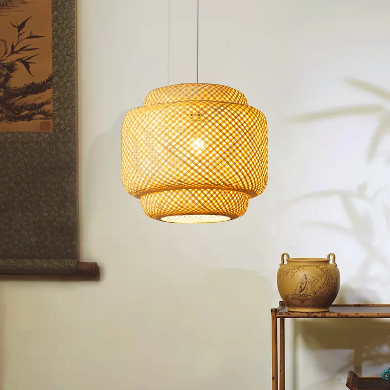 ZK50 Chandelier Handmade Bamboo Chandelier Dining Room Living Room Decoration Dining Room Loft Lighting Chandelier