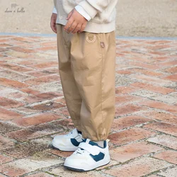 Dave Bella Kid Boys' Pants Spring Autumn Cotton Pants Boys' Casual Khaki Pants Boys Children's Clothing DB1250750
