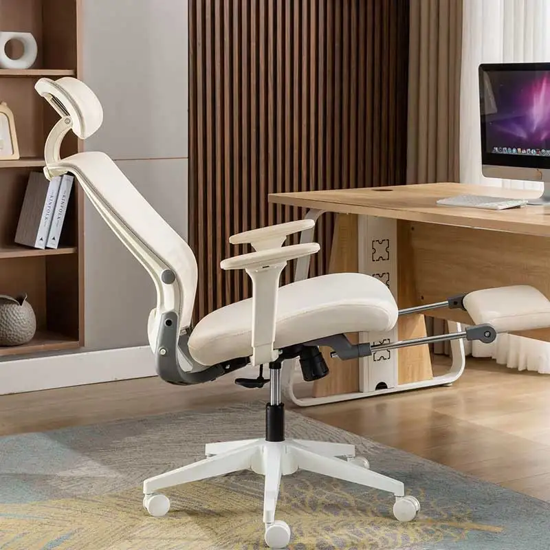 High quality foldable executive office swivel chair wholesale ergonomic mesh chair with footrest
