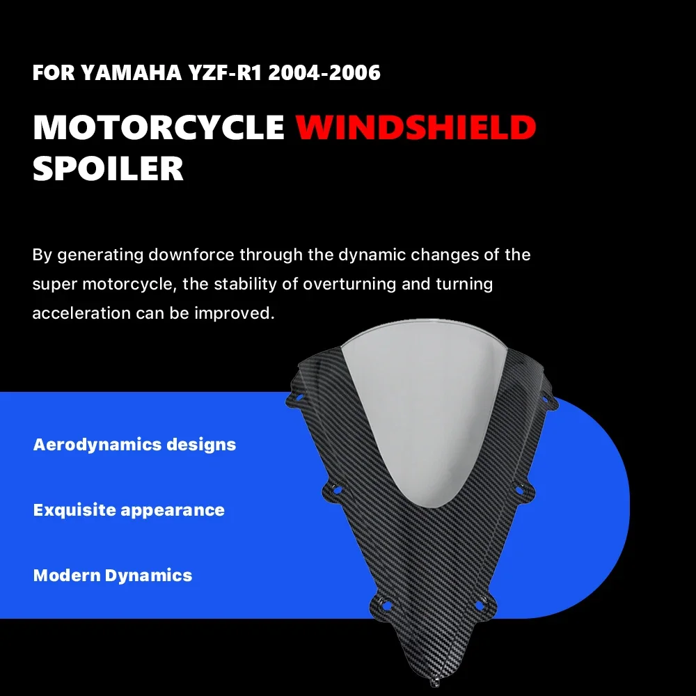 

Аксессуары для мотоциклов, дефлектор лобового стекла, подходит для Yamaha YZF-R1 R1 2004 2005 2006