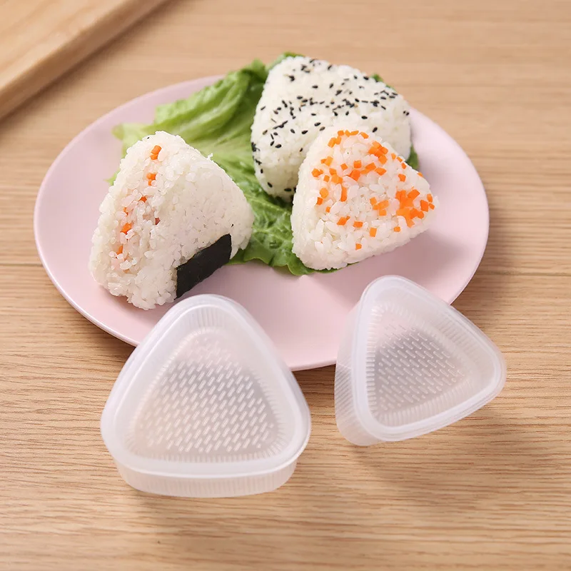 DIY Sushi Mold Onigiri Rice Ball Food Press Triangular Sushi Maker Mold Japanese Home Kitchen Bento Accessories Gadgets Tools