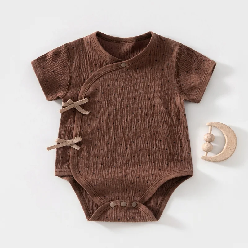 Summer Thin Cotton Newborn Bodysuit Toddler Onesie Newborns Onesie Baby Clothing Seamless Infant One Peice Wrap Side Snap