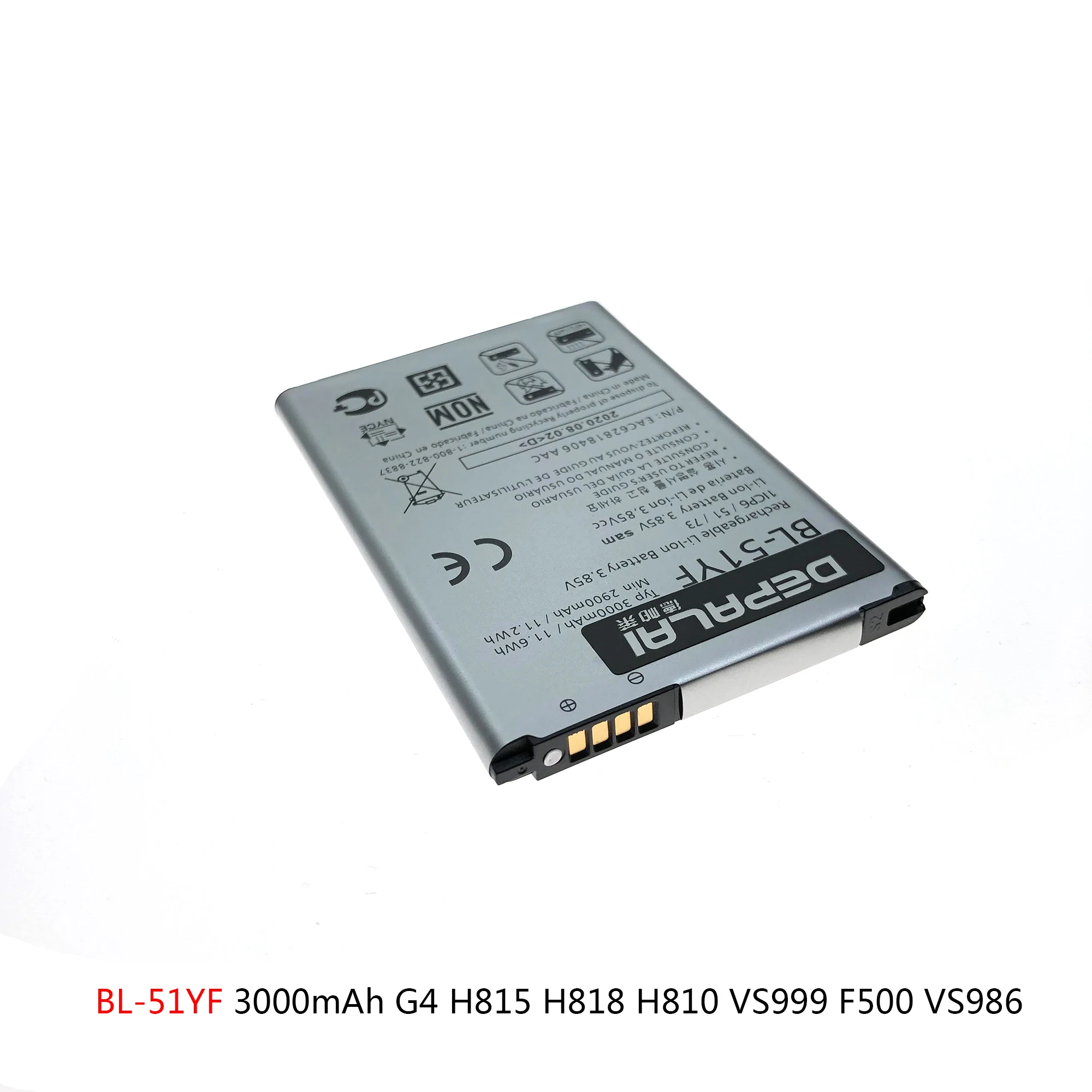 BL-53YH BL-51YF BL-42D1F Battery For LG Optimus G3 G4 G5 D830 D850 D851 LS990 H815 H818 H810 VS987 US992 H820 F700 Batteries