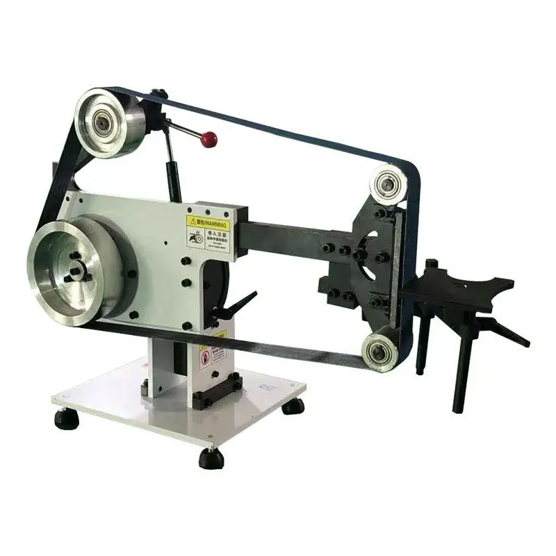 Vertical Belt Sander Implement Adjustable Angle Metal Belt Grinding Equipment for Workpiece Surface Polishing Processing Tasks