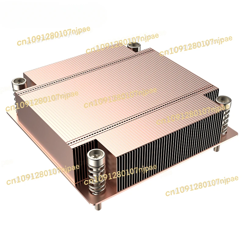 New 1U Passive Fanless CPU Cooler For LGA1700 78x78MM Hole Spacing 200W TDP - Image 2