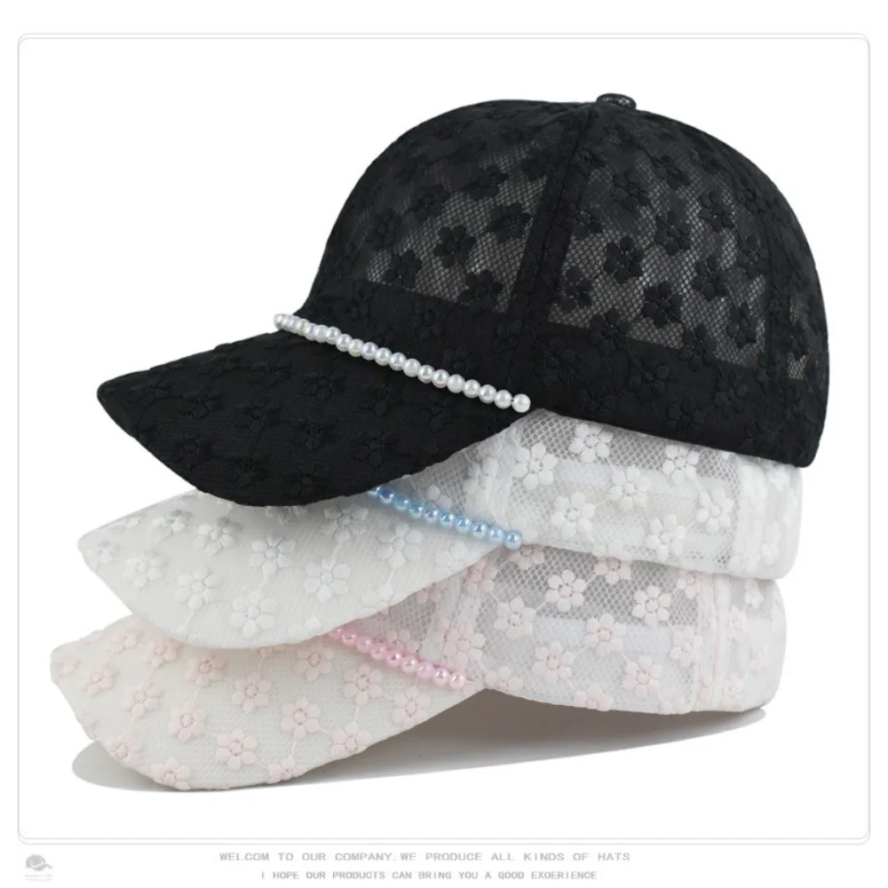 

Unisex UV Protection Floral Print Hat Breathable Lightweight Lace Mesh Hat Sunscreen Hat