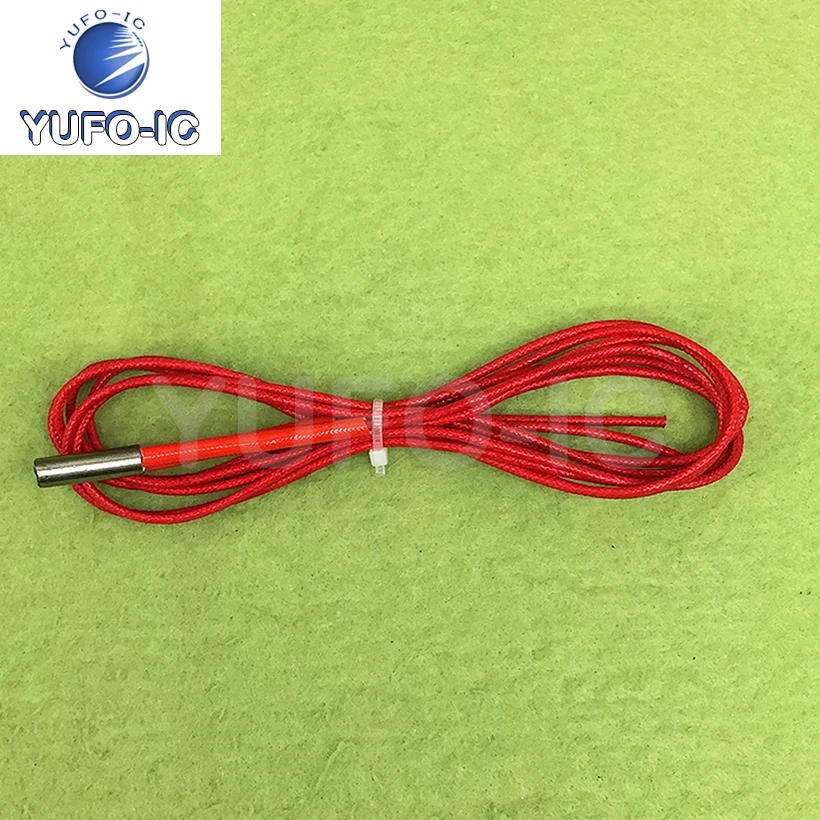 Free Ship 1PCS 3D Printer Electric Heating Pipe 6*20 Mold Single-Head Heating Pipe Heating Pipe Heating Rod Single-End 12v40w
