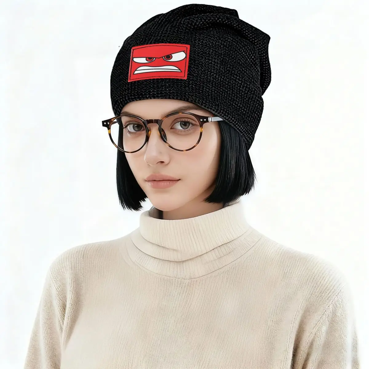 Anger (Inside Out) Version 2 Warm Fleece-Lined Cap Fashion Bonnet Hat Autumn Winter Outdoor Beanies Hats for Men Women Adult