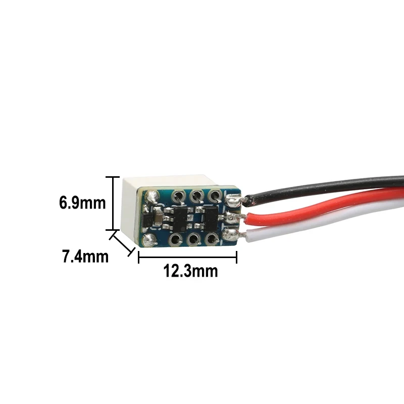 RC 모델 항공기용 병렬 전류 전자 릴레이 스위치, PWM 서보 신호 입력 제어 모듈 지지대, 5V-10V 리시버, 2A