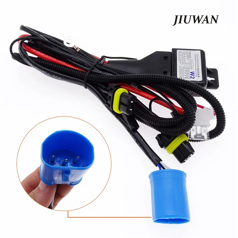 1 Pcs Xenon Lamp HID H4 H13 9007 Wire Harenss Socket Connector Telescopic Lamp Control Line Group Change Light Beam 5500