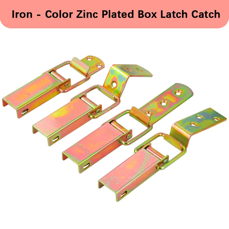 1pcs Heavy Duty Iron Color Zinc Toggle Latch Thickened Toolbox Lock Catch for Wooden Case Small Box Hardware Accessories