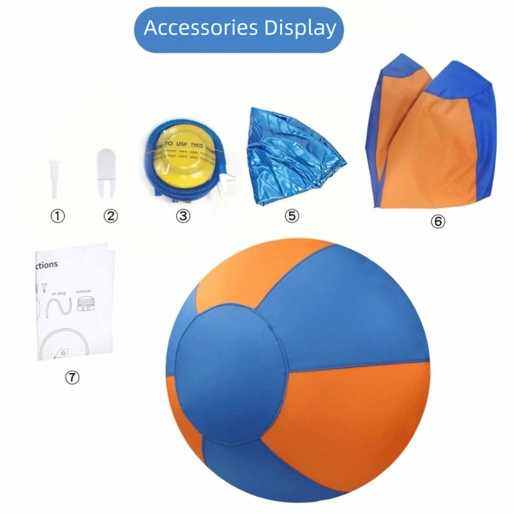 Large Dog Giant Toy Ball Anti-Scratch Inflatable Grazing Ball Wear Resistant Huge Animals Toys Interactive Dog Ball