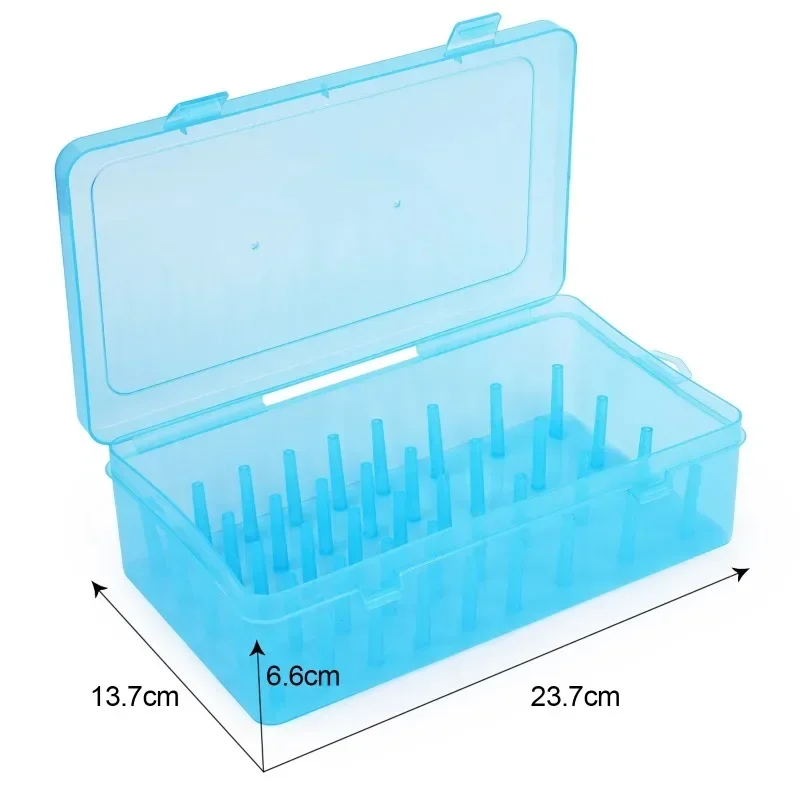 42 Axis Sewing Threads Box Bobbins Storage Case Transparent Needle Spool 24 Grids Organizer Household DIY Sewing Accessories