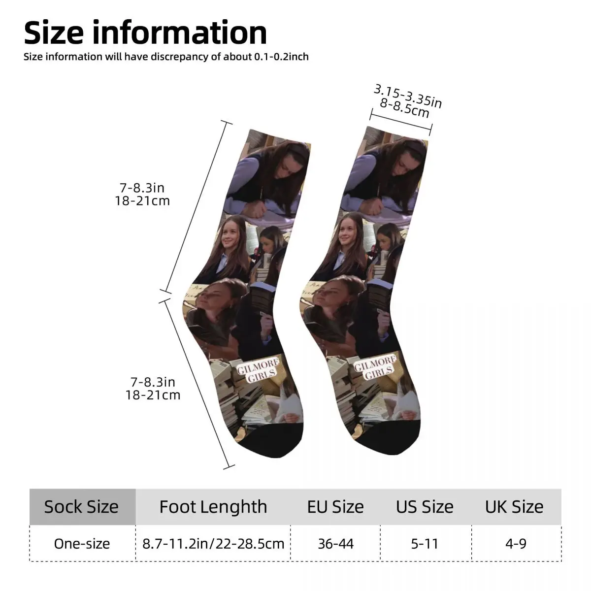 الكبار الرجال الجوارب أنا أحب جيلمور الفتيات التلفزيون الأمريكي روري جيلمور جوارب الخريف جودة الجوارب في الهواء الطلق عدم الانزلاق الجوارب #4