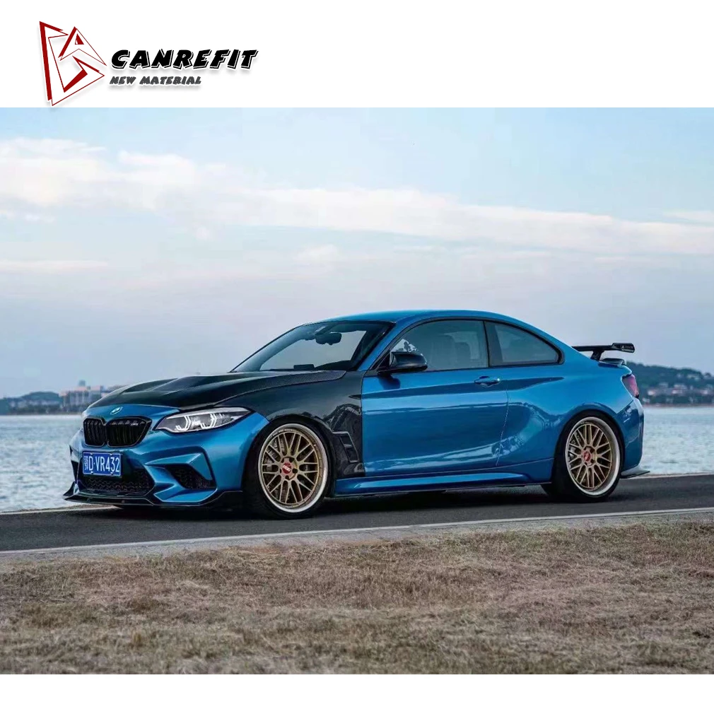 Upgrade CMST style carbon fiber body kit for BMW M2 M2C 2016-2020 front lip front spoiler fender rear diffuser rear spoiler