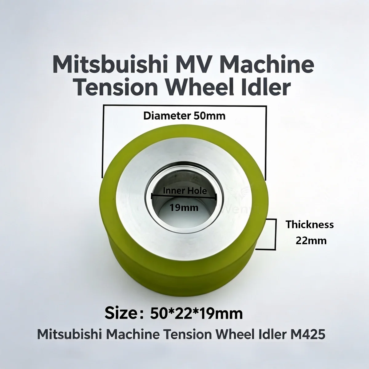 X089D051G51 Urethane Tension Pinch Roller 80*10*22mm Replacement Spare Parts For Mitsubishi MV Series Wire EDM Slow Cut Machine