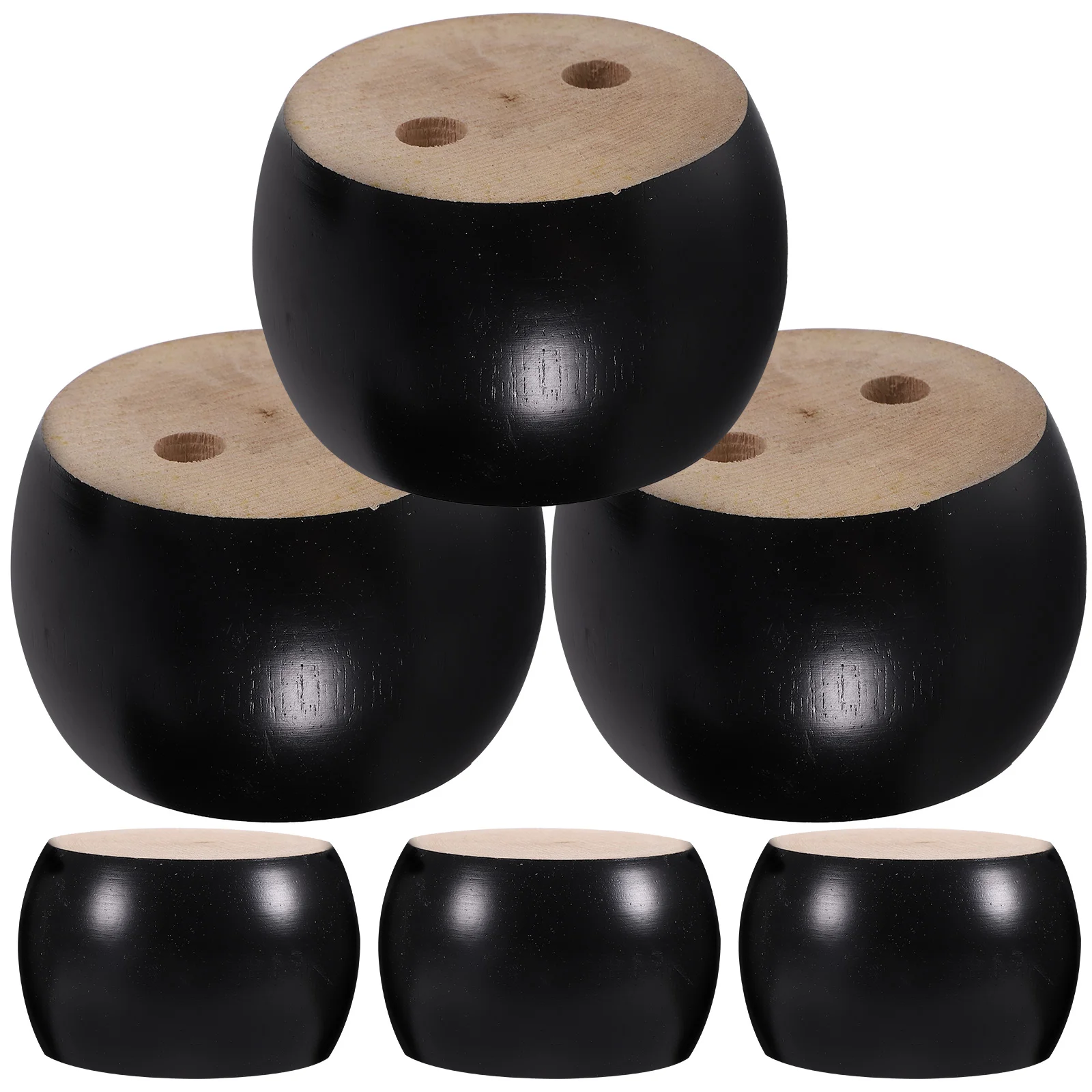 

6 Pcs Solid Wood Sofa Legs Wooden for Furniture Couch Couch Risers Replacement Table Riser Risers Desk Chair Dresser Bun