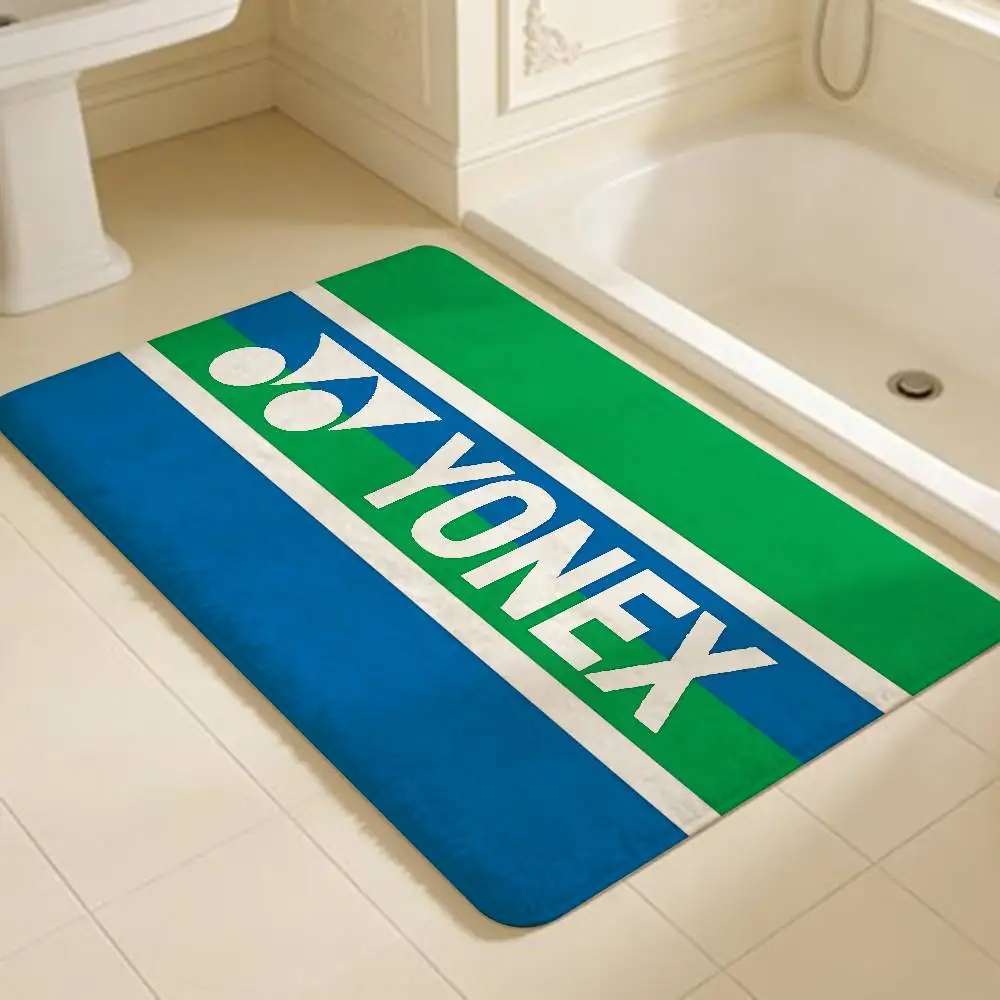 Fashion Brand Y-Yonex Logo Kitchen Mat Kids Room Bedroom Decoration Balcony Anti-Slip Doormat Living Room Alfombra