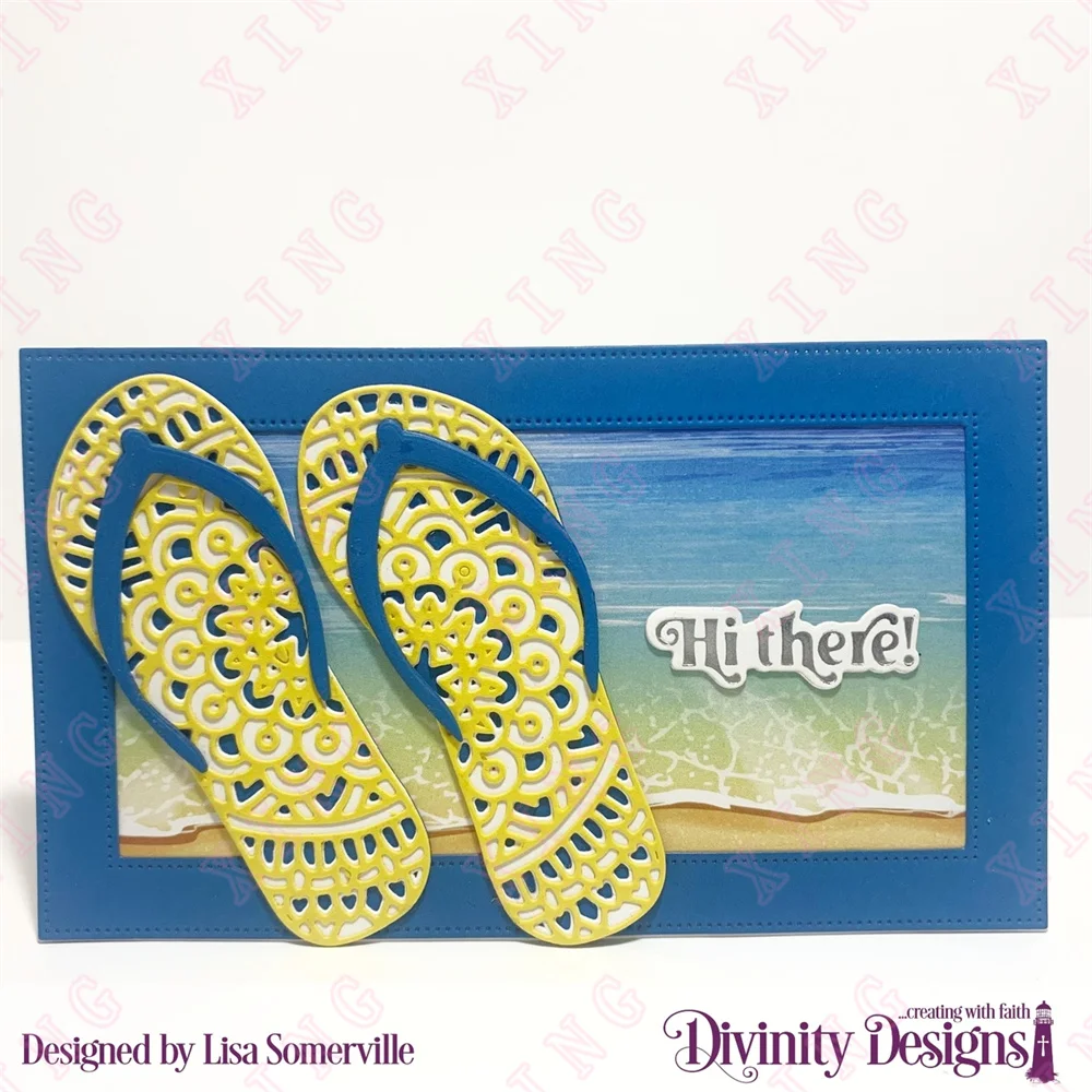 2022 New Flip Flop Layering Combo Dies Diary Scrapbooking Craft Engraving Making Stencil Decoration Embossing Metal Cutting Dies