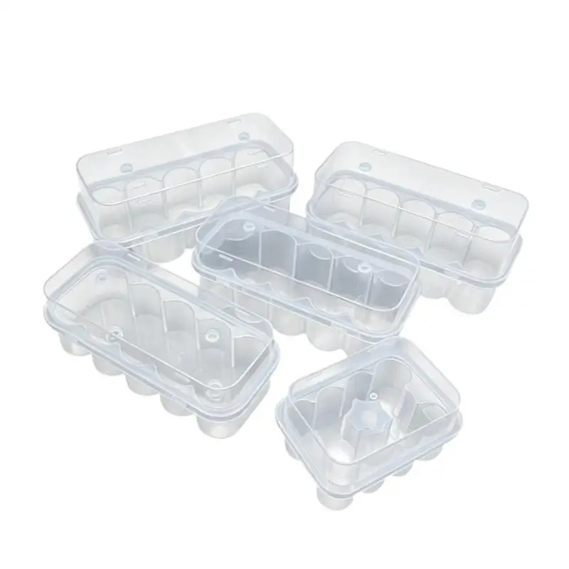 3/5/7/10ml Medizinflaschen-Aufbewahrungsbox Transparente Kunststoff-Fläschchen-Organizer Aufbewahrungskoffer Medikamenten-Dispensierboxen – Detail 12