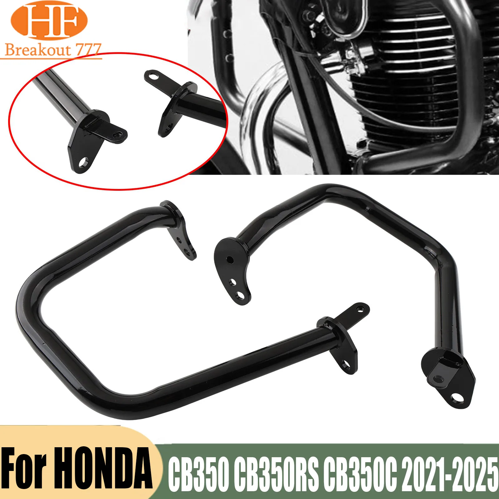Protection de moteur, barres de protection, pare-chocs pour HONDA CB350 CB350RS CB350C 2021-2025