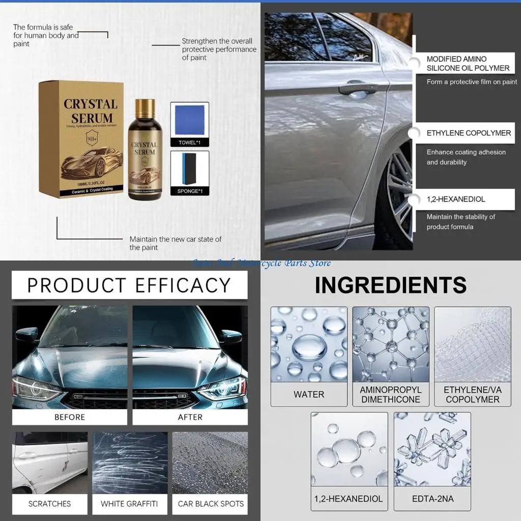 P9FD Complete Ceramic Coating For Car Detailing And Paint Preservation 100Ml