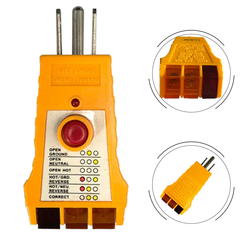 305 B Socket Safety Tester Socket Contact Induction Power Detector Handheld Check Receptacle Tester Electician Tool