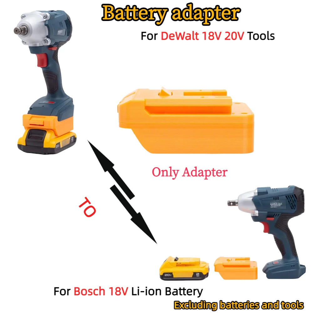 

Battery Adapter for DeWalt 18V 20V Lithium Battery Converter TO Bosch 18V Drill Driver Power Tools Accessories(Only Adapter)