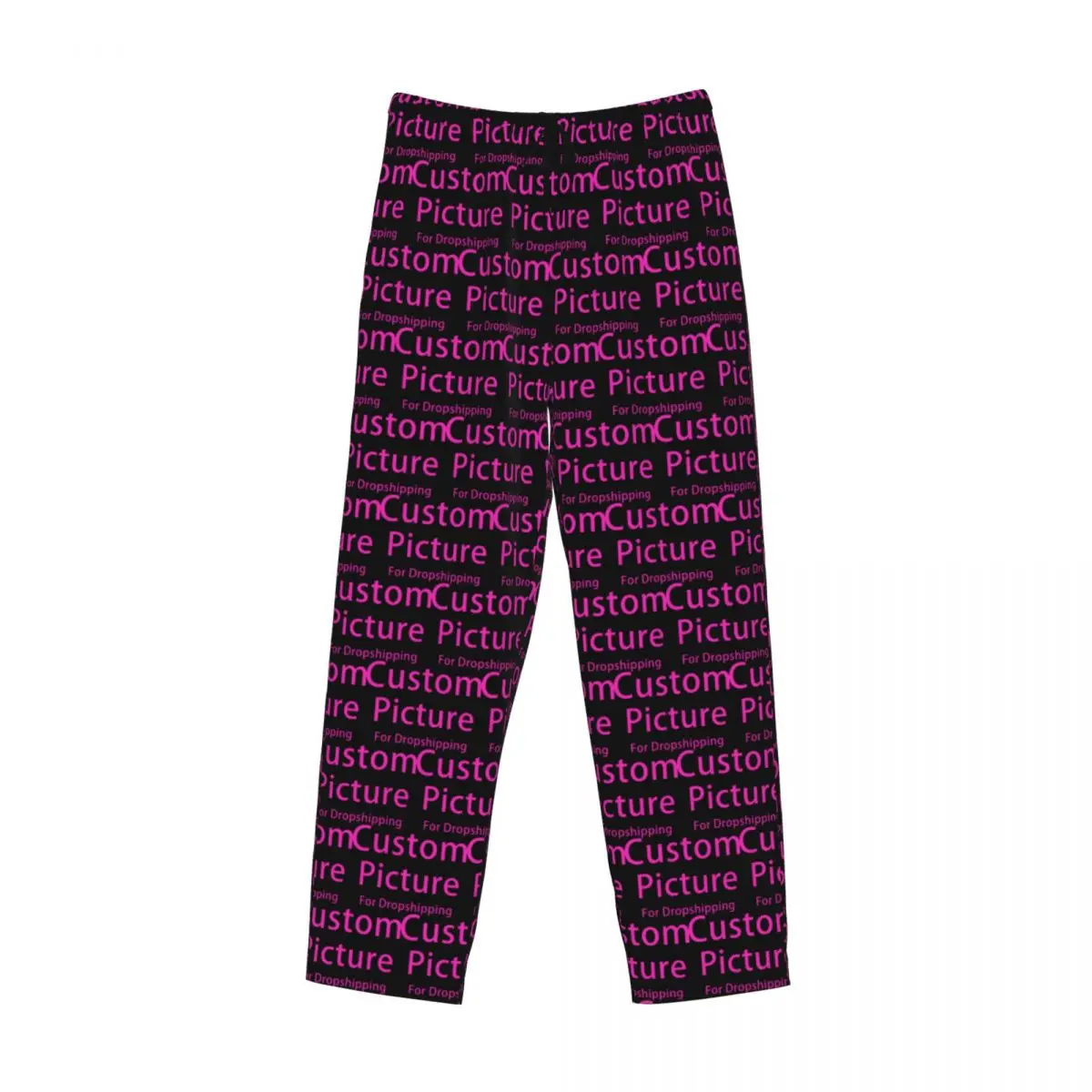 Op Maat Gemaakte Gepersonaliseerde Foto Logo Pyjama Broek Mannen Aangepaste Diy Print Slaap Nachtkleding Broek Met Zakken