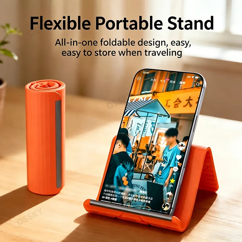 

Flexible Arbitrarily Foldable Creativity Deformation Phone Stand Desktop Tablet Laptop Stand Portable Adjustable Universal Brace