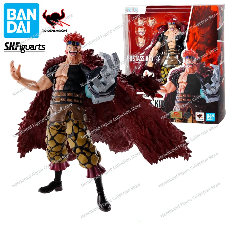 100% originale In magazzino Bandai S.H. Figuards SHF One Piece Eustass Kid Kid Animation Action Figure Toy Gift Model Collection Hobby