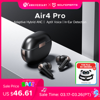 SoundPEATS Air4 Pro ANC Bluetooth 5.3 Wireless Earbuds with Lossless Sound & AptX Voice, Multipoint Connection, in-Ear Detection