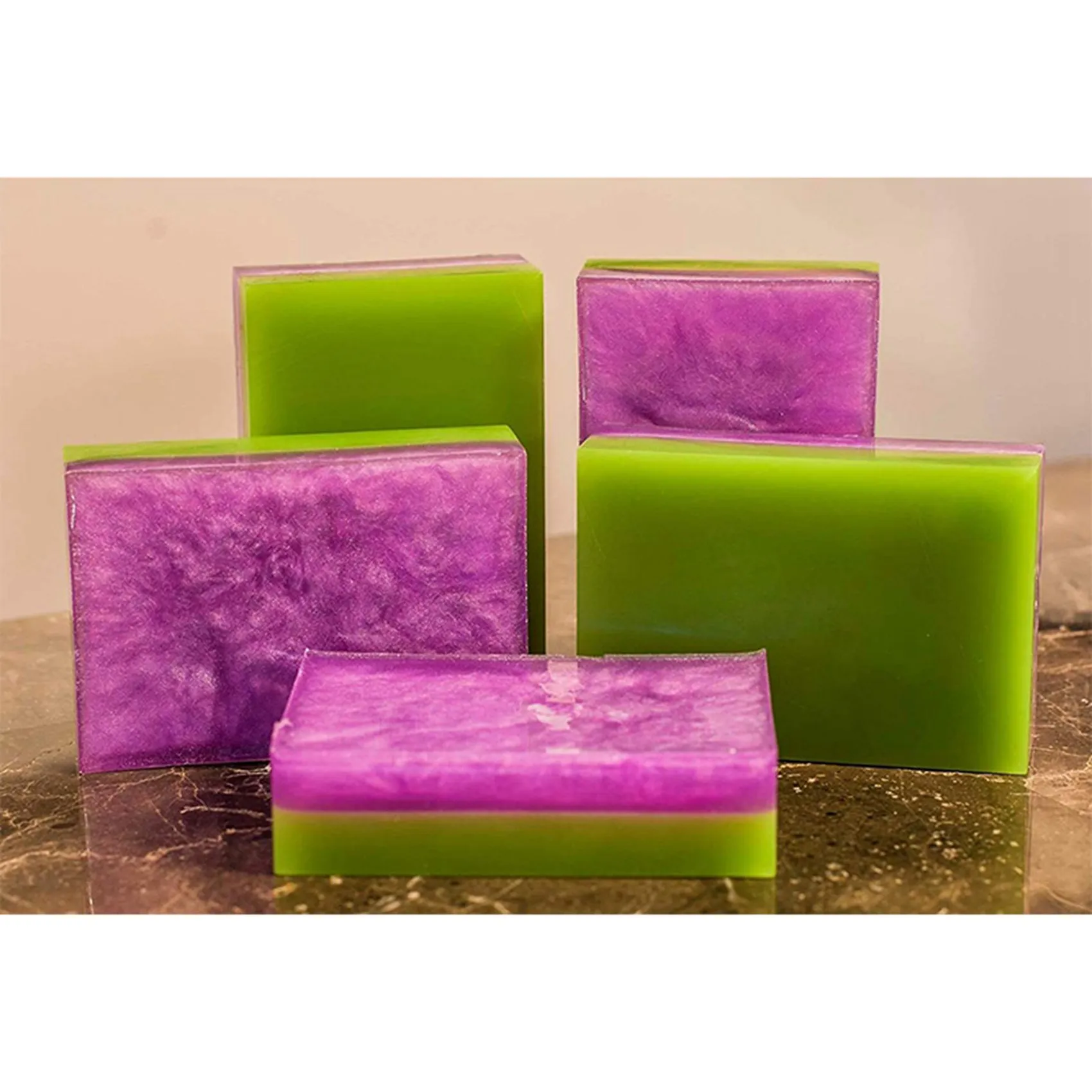 AA49 Paquete de 24 moldes de silicona para jabón, moldes rectangulares de 6 cavidades para jabón DIY para pasteles, magdalenas, muffins, pasteles de café, pudín y jabón