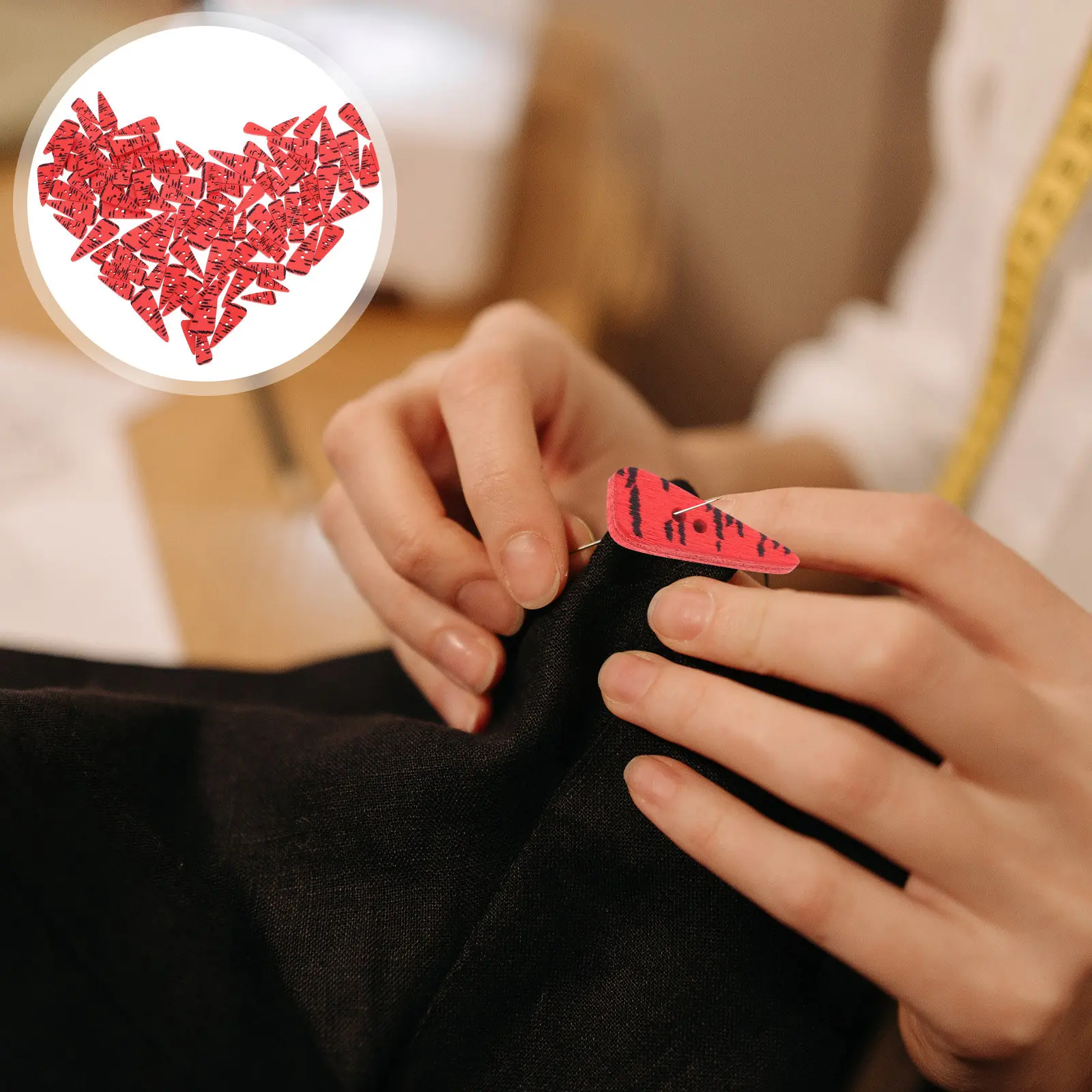 

200 шт. деревянных пуговиц в форме моркови, натуральные, безопасные, с гладкими краями, для шитья, рукоделия, декора носов снеговиков, аксессуары для одежды, дерево