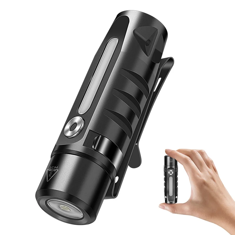 【B55AQ】RJ28 EDC Mini Flashlight Camping Pocket Lantern Multi-Light Source Work Light Portable Keychain Light Type-C Charging