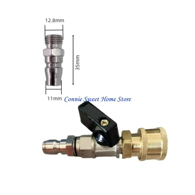 LXAF Sturdy Staonless Steel Brass 1/4 Inch Compress Air Valves With Quick Coupling Accessory for Air Supply Controlled