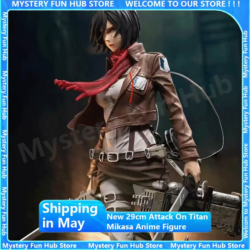 

Новая аниме-фигурка Микасы из «Атаки Титанов» 29 см, настольный декор, коллекционная модель GK, статуэтка, подарок на день рождения